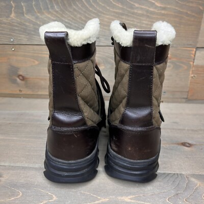 ??POLO RALPH LAUREN HAYWARDS BOOTS!!!! Polo Ralph Lauren Hayward Quilted Boots Shearling Upper Snow  main image 3