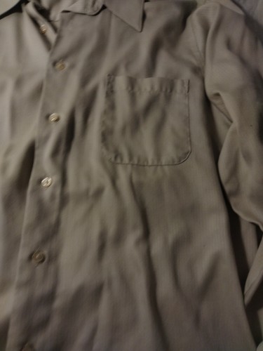 Geoffrey Beene Men's Long Sleeve Button Up Wrinkle Free Sateen Size L 16... - Picture 3 of 8