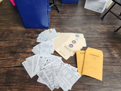 1/6 SCALE Mini Police Homicide CSI Paperwork, 2 Folders, 2 Evidence, 20 Document - Picture 12 of 13