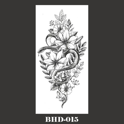 Pegatina tatuaje temporal impermeable tatuaje falso arte corporal brazo hombres mujeres niños niñas - Imagen 131 de 223
