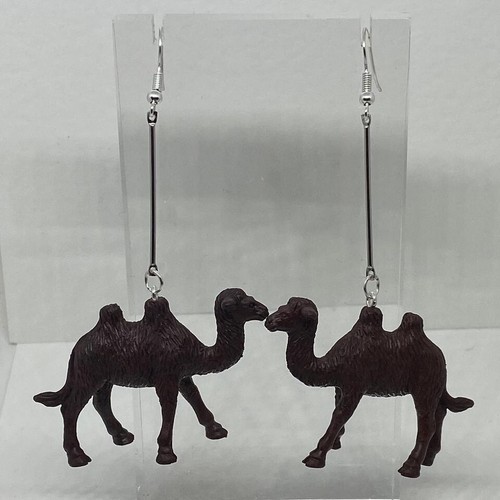 Large animal / zoo earrings , made from acrylic Kitsch Fun 8.5 cm Long - Picture 32 of 72
