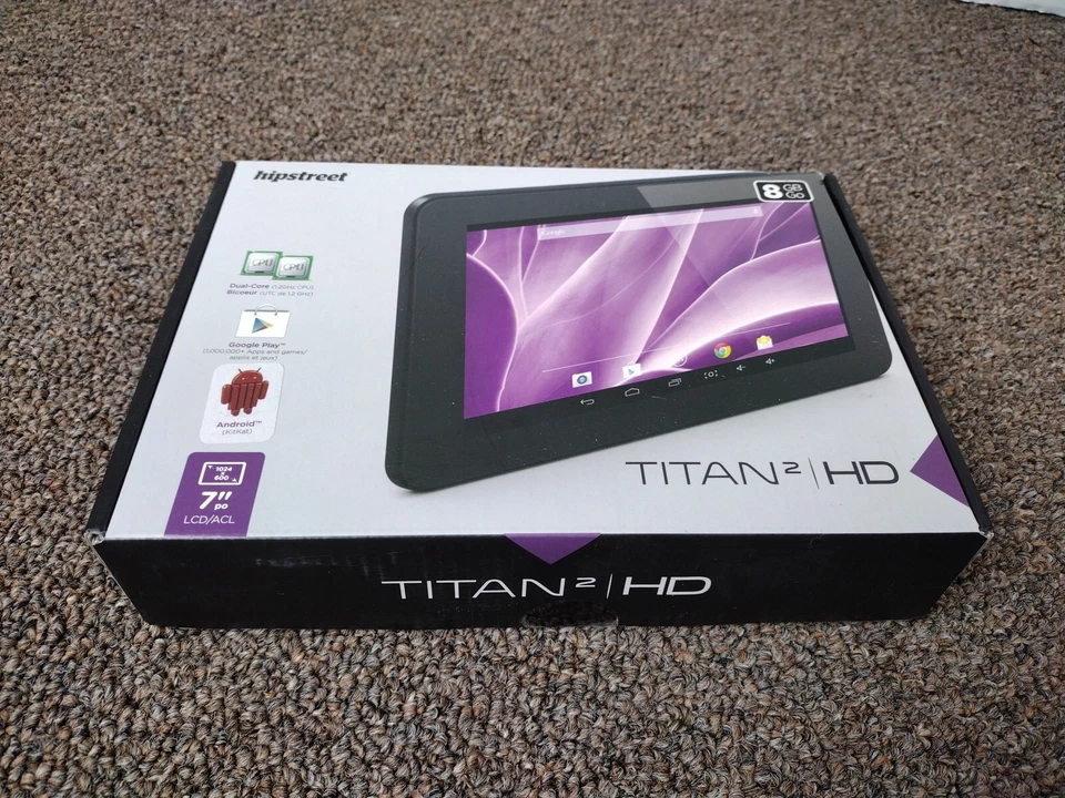 Hip Street Titan2 HD 8 GB GO 7" LCD Dual Core Google Play Android Tablet 1024 - Image 2 of 4