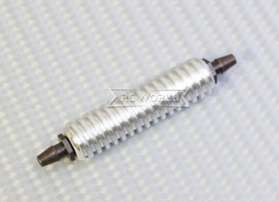 RC 1/10 1/8 Nitro Engine FUEL FILTER  *LONG* For Gas Lines -SILVER-