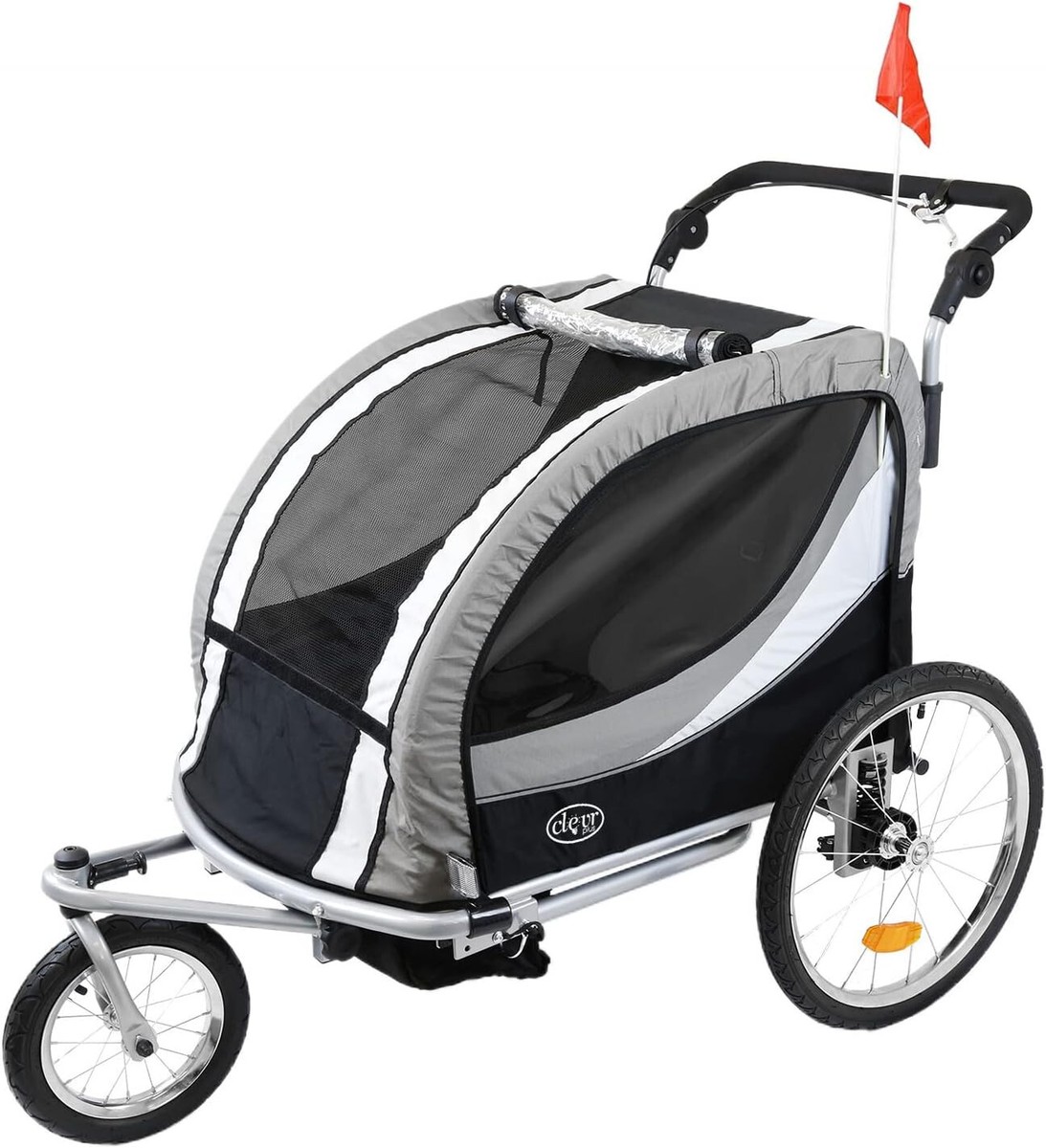 Clevrplus for Bicycle Stroller Seat Trailer K 3-In-1 Deluxe