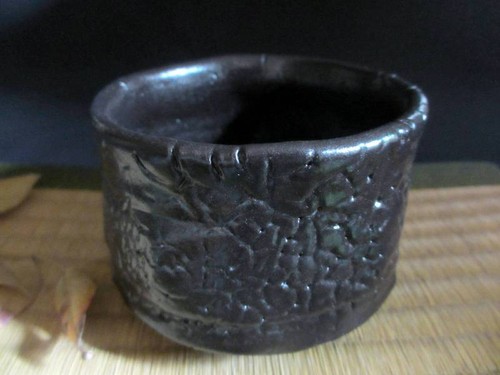 Black Bowl Chawan Tea Ceremony Utensils with Box W3.3inch H3inch Japan Antique - Picture 5 of 10