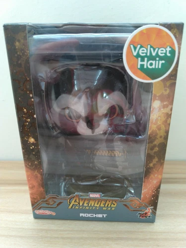 Hot Toys Cosbaby Marvel Avengers Infinity War COSB452 Cohete con Pelo Terciopelo