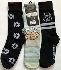 Disney Store Star Wars Socks Trooper Baby Yoda and One More Black Socks New