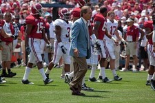 Tuscaloosa Alabama USA Nick Saban 2010 Alabama A-Day Game Football Scrimmage