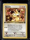 2000 Pokemon Team Rocket First Edition Meowth #62/82
