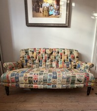 2 Seater Sofa Custom Covered In Linwood Fabric