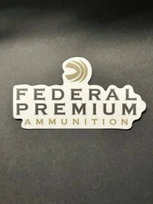 Federal Die Cut Sticker Firearms Ammunition Gun Safe Car Outdoor Decal 4”x2.25”