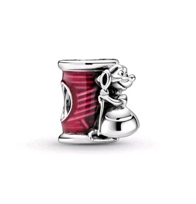 PANDORA X DISNEY CINDERELLA SUZY MOUSE NADEL & FADEN CHARM S925ale 