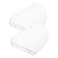2X(2Pcs Acrylic Corner Shelf Floating Wall Storage Shelf Display Speaker1517
