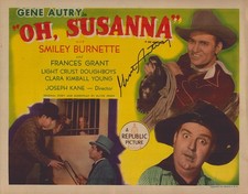 GENE AUTRY - LOBBY CARD SIGNED