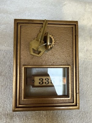 OEM POST OFFICE BOX DOOR METAL VINTAGE CORBIN 50 (NEEDS RE-KEYED) P.O. (DMH-11)