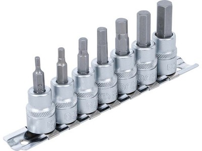 Schraubendrehereinsätze Satz Innensechskant 3/8 Zoll 3-10mm 7-teilig