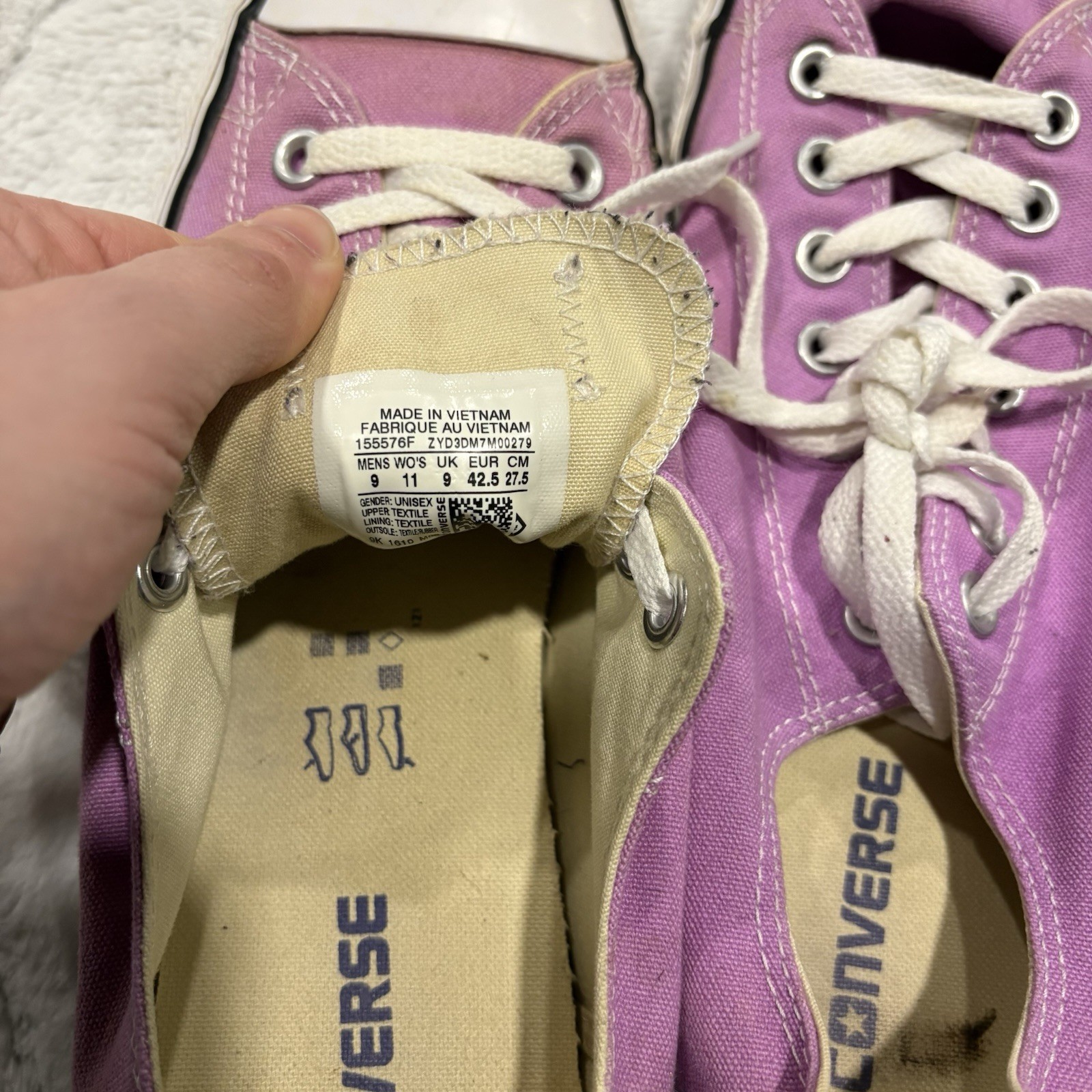 Converse Unisex All Star Pink Casual Shoes Sneakers Size M 9 W 11 Skater Gym thumbnail 7