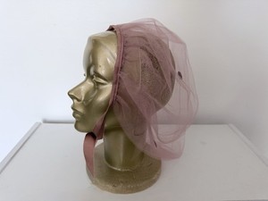 VTG Mid Century Hair Bonnet Net Lot 7pc 50s 60s Bouffant Sleep Rain Cap Chiffon Vintage 1950s 60s Blue Shower Curler Sleep Cap Bouffant  main image 2