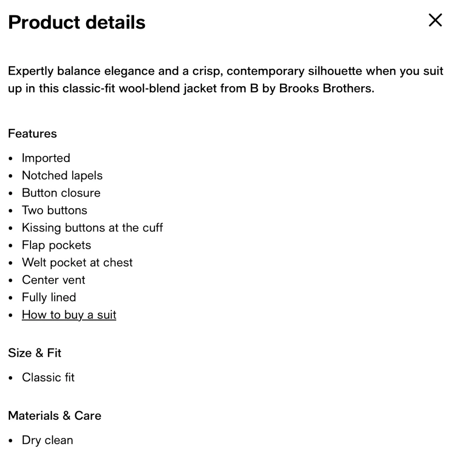 $450 NEW B by BROOKS BROTHERS Mens 38R Navy Check Blazer Sport Coat Suit Jacket - Image 2 of 4