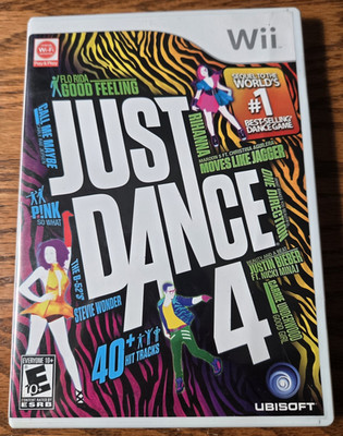 Ubisoft Just Dance 4 (Nintendo Wii) NTSC-U/C E10+ 2012 Multiplayer Wi-Fi