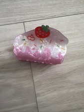 Strawberry Cake Hair Claw