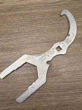 Superior Tool 3845 Sink Drain Wrench Made in USA PAT 422466 Nickel Plated Used