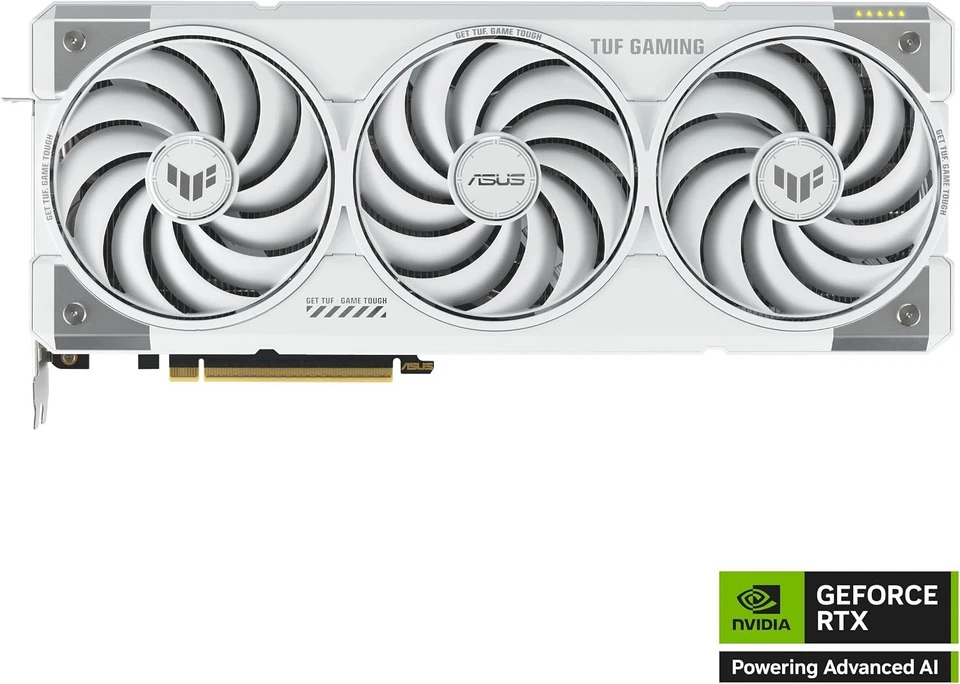 ASUS TUF Gaming GeForce RTX 5070 Ti OC Edition 16GB GDDR7 White Edition view 2