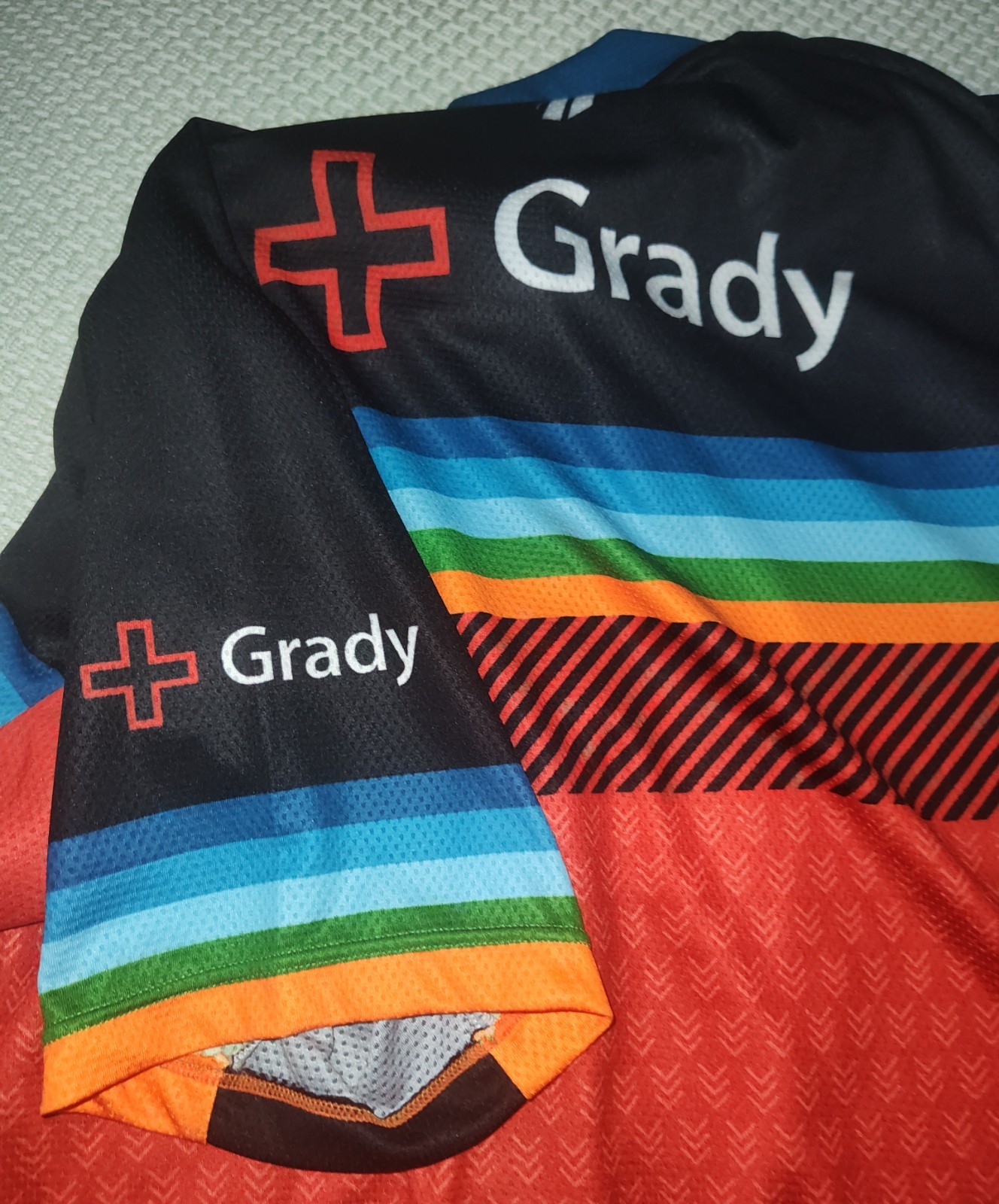 Men's NWT Hincapie Cycling Jersey  Short Sleeve Grady Hospital XL Atlanta Area