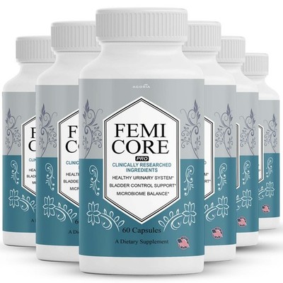 (6 Pack) Femicore for Women Advanced Wellness Max Support Femi Core Capsules
