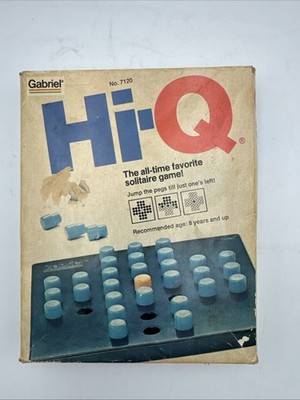 Gabriel HI-Q  #7120 Solitaire Favorite Travel Game - Complete Vintage