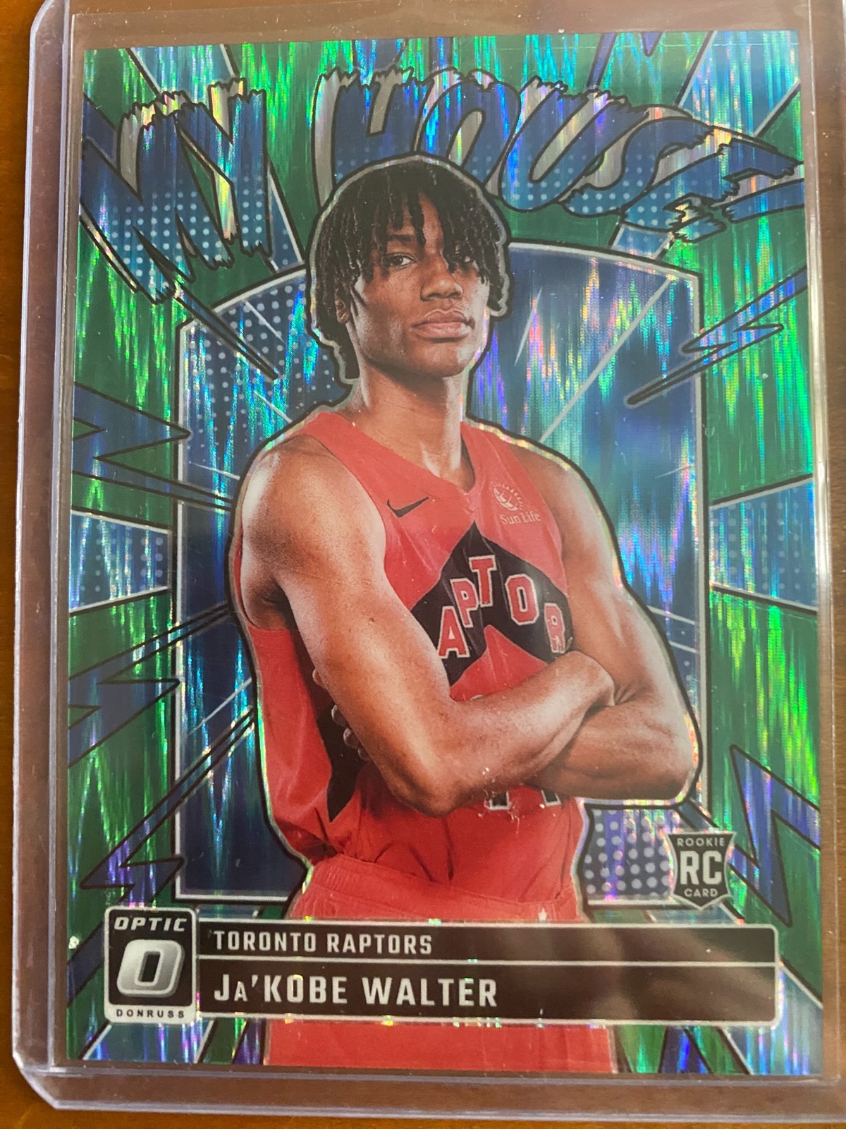 2024-25 Donruss Optic My House Ja'Kobe Walter #10 Green Shock Prizm /149 RC