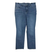 NYDJ Women's Jeans Marilyn Straight Lift X Tuck Size 8 Medium Wash Blue Denim