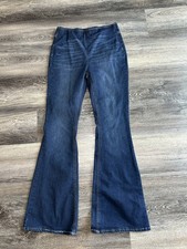 No Boundaries Dark Denim Pull-on Flare Leg Jeans 7-9 Womens Juniors medium Women