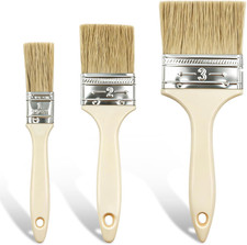 3 Pack Paint Brushes Set, White
