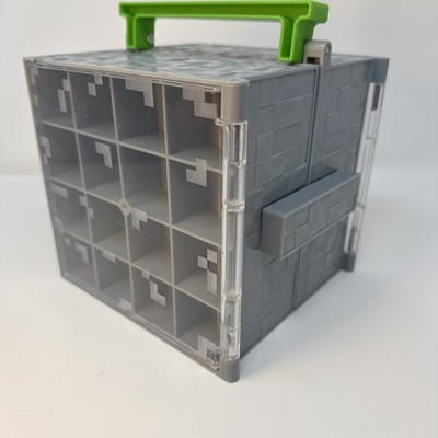 Minecraft Mini Figure Collector Case Storage Cube Playset 2014 MATTEL Toys 