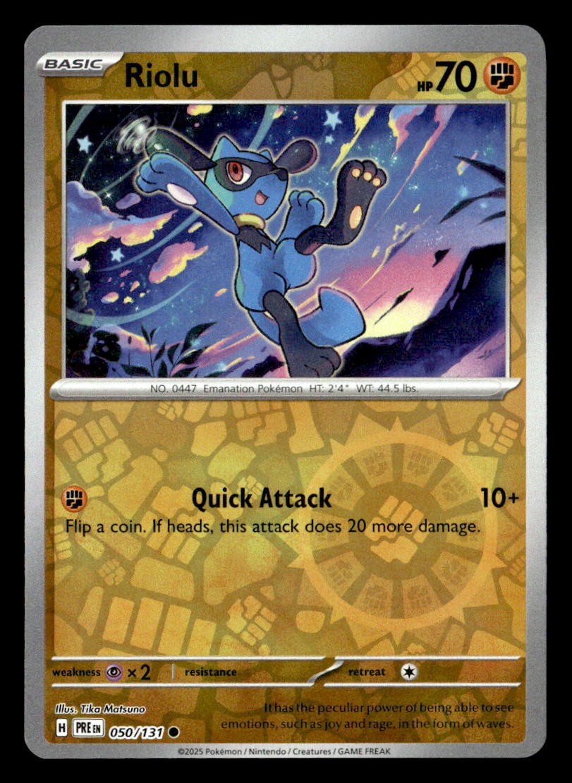 Pokemon Riolu #050/131 tcg Near Mint or Better