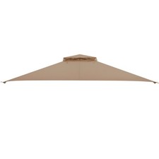 Image of GAINOOM 368x303cm Patio Gazebo Air-Ventilated Canopy Party Tent w/Air Vent Brown