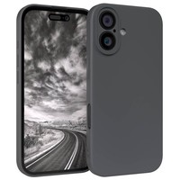HandyhüLle FüR Apple Iphone 16 Silikon Back Cover Schutz Handy Tpu Case Grau