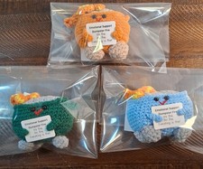 Emotional Support Dumpster Fire Handmade Crochet Christmas Stocking Stuffer