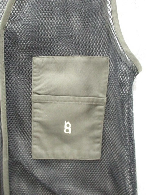 Vintage Bob Allen Shooting Vest Mens Medium Black Green Mesh Full Zip Hunting - Image 4 of 4