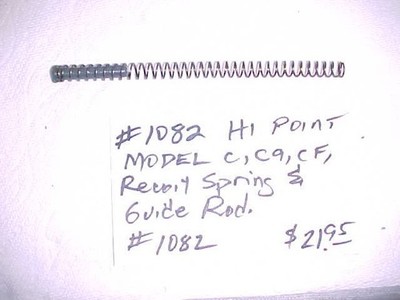 Item# 1082  Hi Point Model C, C9, CF Factory Recoil Spring with Guide Rod
