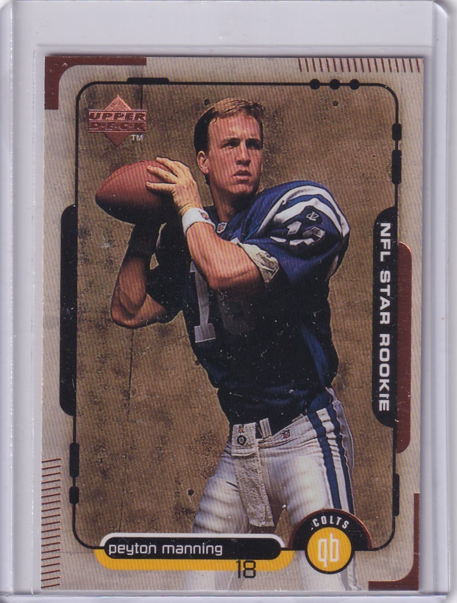 PEYTON MANNING 1998 UPPER DECK STAR ROOKIE BRONZE #1 SERIAL #/002/100 RARE HOF