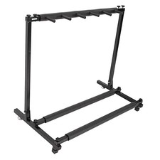 5 Guitar Rack Stand Folding Five Multiple Stage Storage Bass Holder Mount