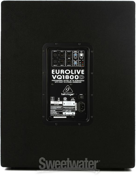Behringer Eurolive VQ1800D 500W 18 inch Powered Subwoofer