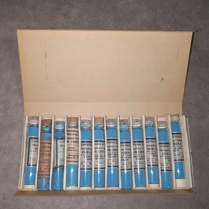 12 Deep Blue Green Chapman Bailey China Overglaze Powder Paint Color Vials