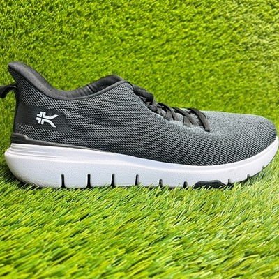 Kuru Flex Via Mens Size 9 Black White Athletic Running Walking Shoes Sneakers