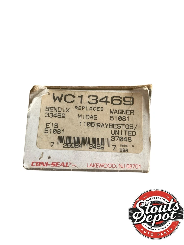 Cilindro de rueda de freno de tambor-sedán coni-sello WC13469 NOS Foto 2 de 4