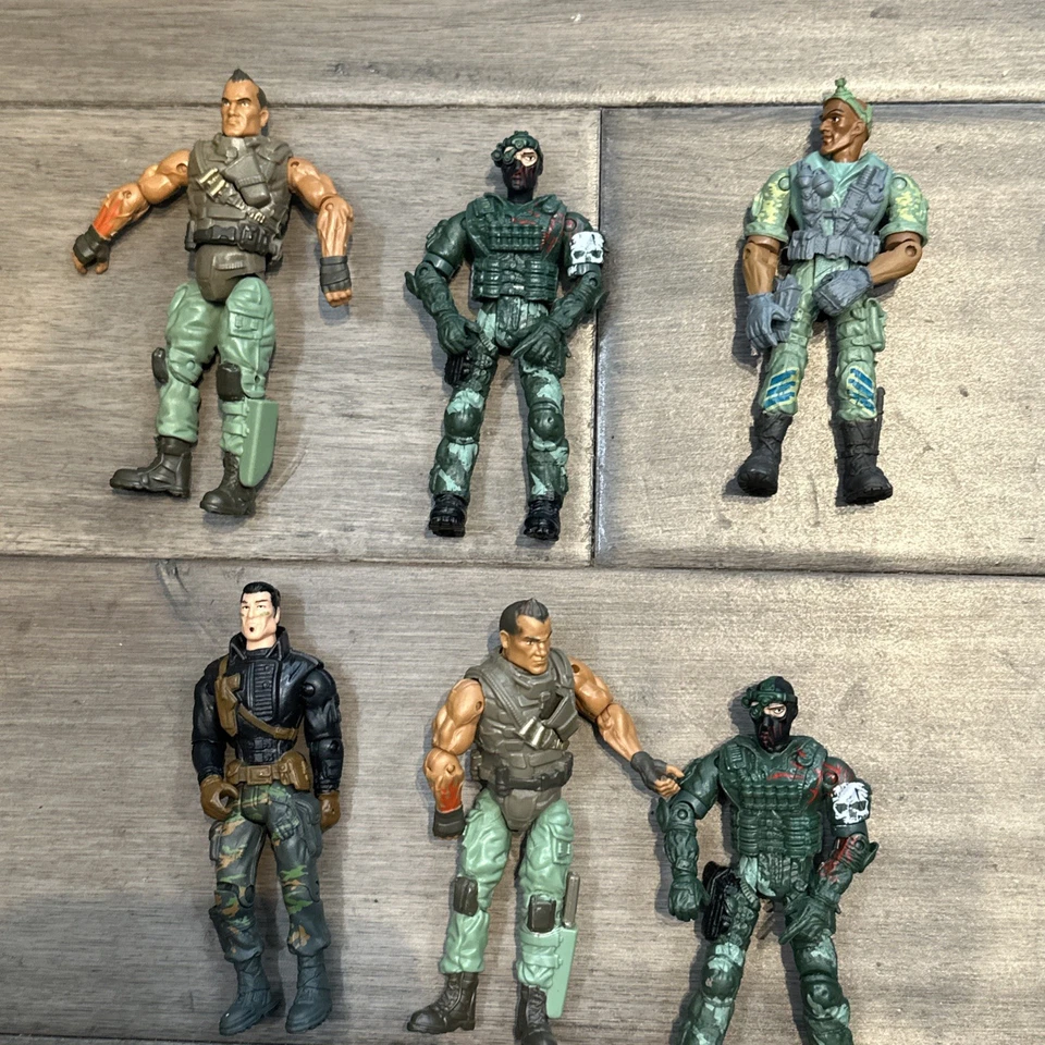 Огромный лот из 6 игрушечных экшн-фигурок Lanard и 18 других Corps Special Force Gi Joe - Изображение 2 из 2
