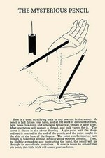 The Mysterious Pencil Harry Houdini Poster Print