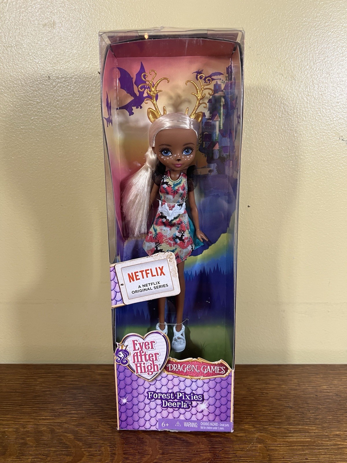 2015 Ever After High Dragon Games 8 Inch Doll - Forest Pixies DEERLA New Sealed